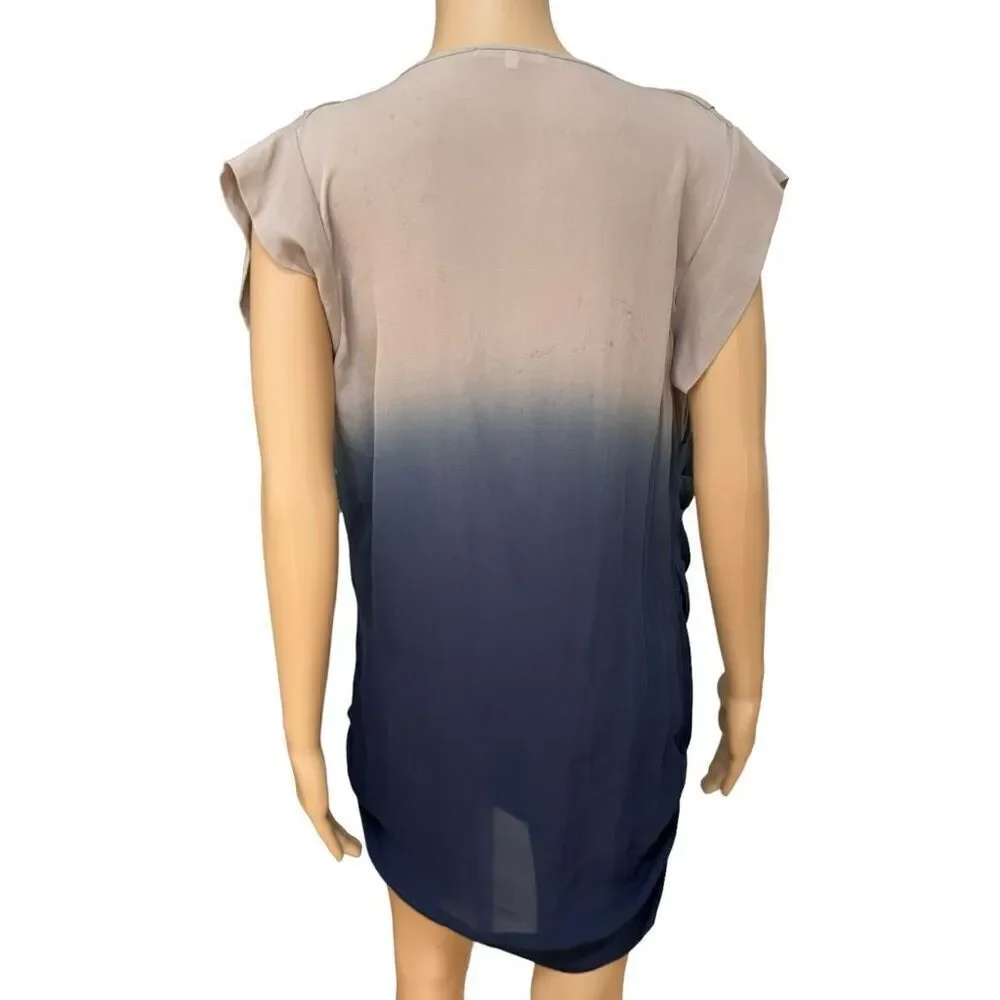 Gold Hawk Women 100% silk Ombre Dress size S